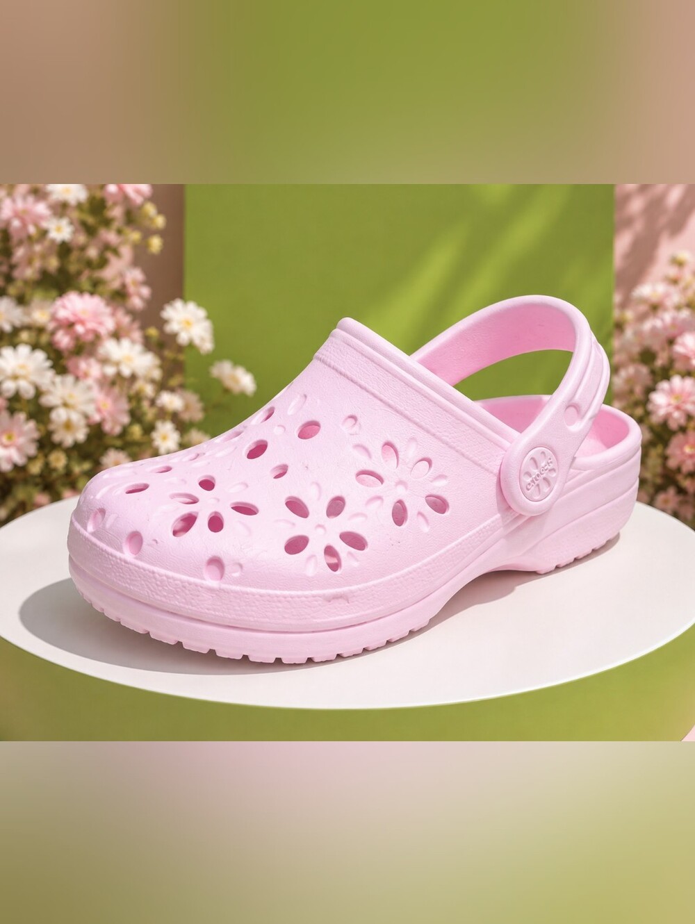 🌸 Crocs Classic Floral Cut-Out Clogs – Pink Milk | NEW IN BOX 🌸
